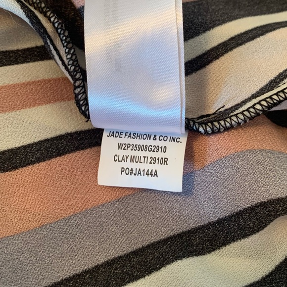 Striped High Low Cami Dress - Picture 7 of 7